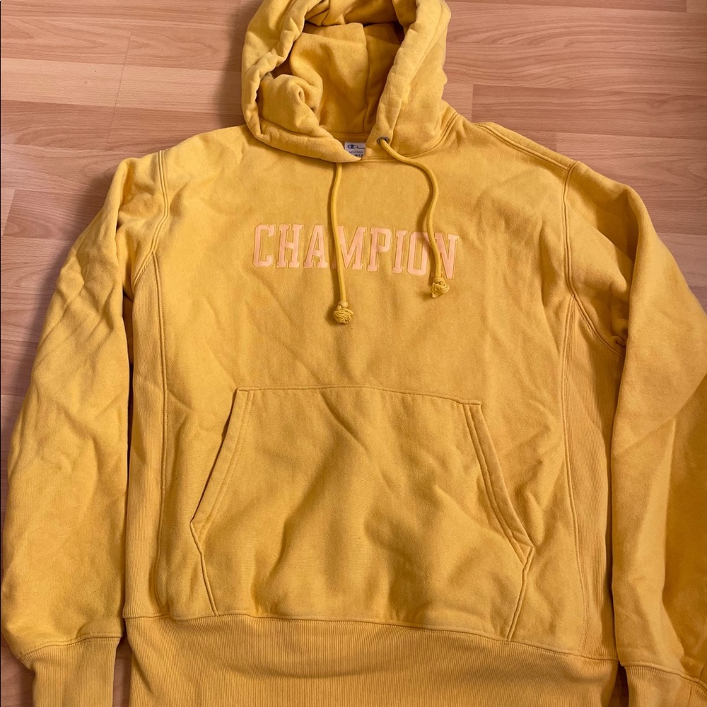 Champion Mustard Yellow Hoodie